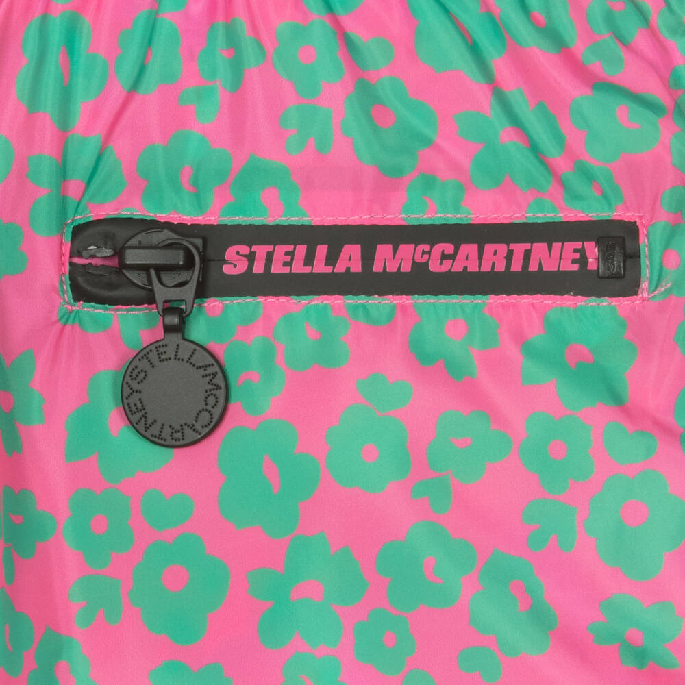 Stella McCartney Kids-Girls Pink Floral Shorts | Childrensalon Outlet
