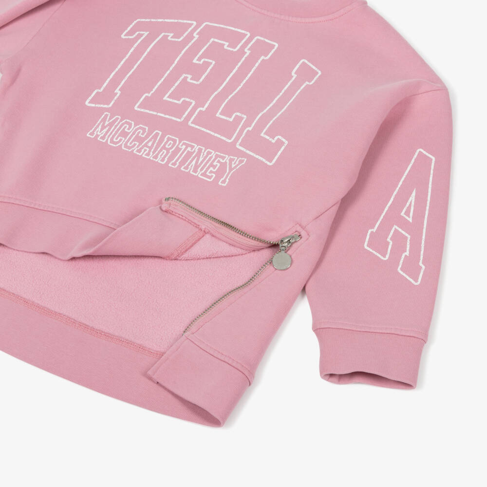 Stella McCartney Kids-Girls Pink Graphic Sweatshirt | Childrensalon Outlet