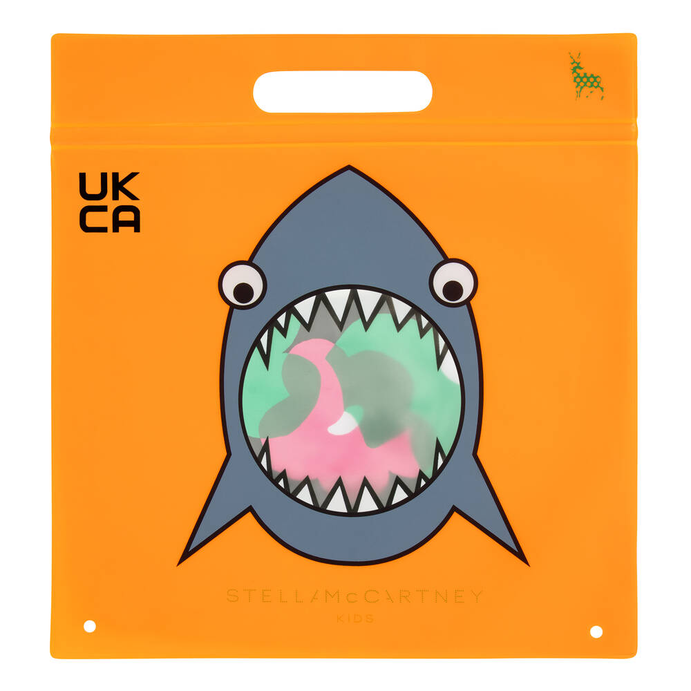 Stella McCartney Kids-Черно-зеленый купальник для девочек | Childrensalon Outlet