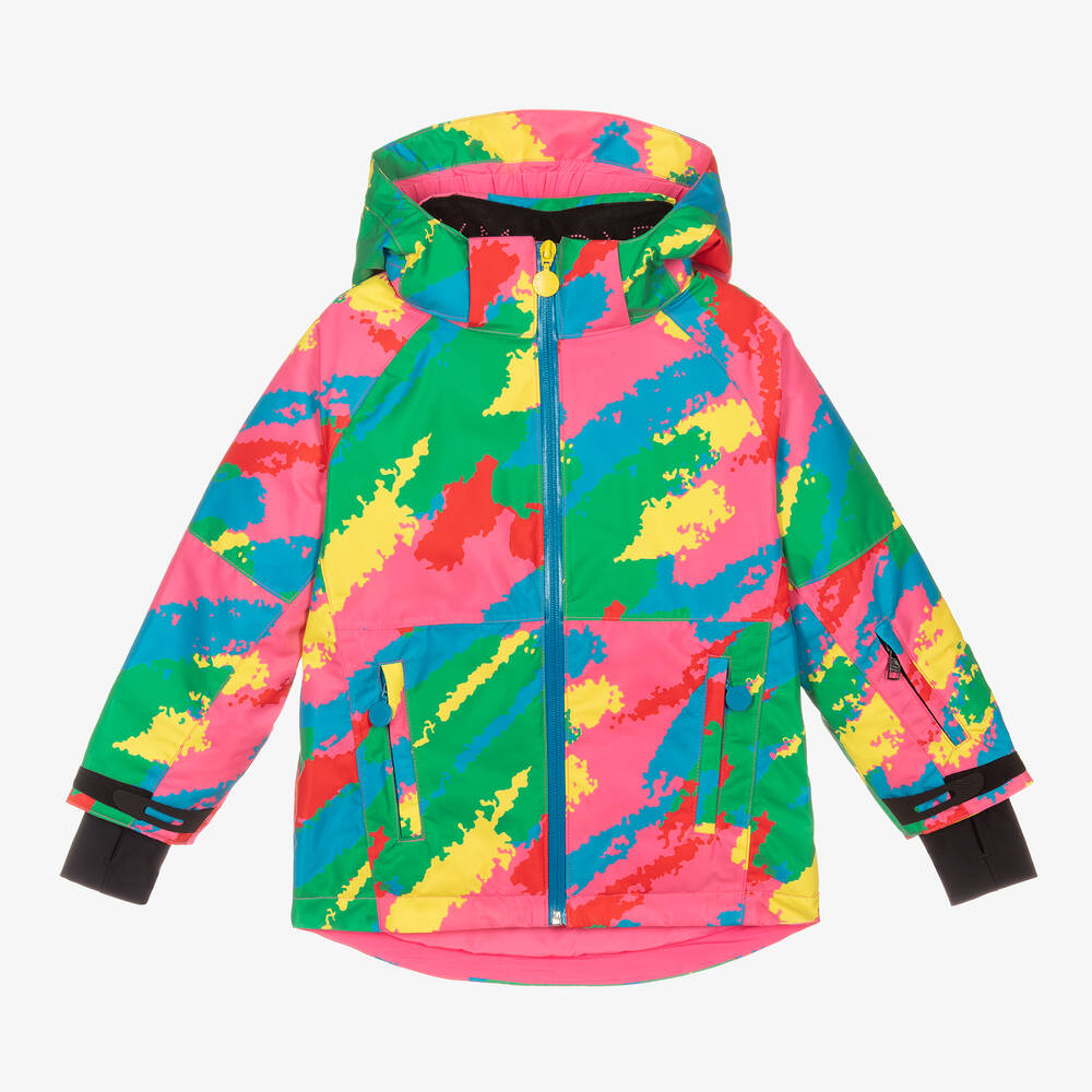 Stella McCartney Kids - Veste de ski rose à capuche fille | Childrensalon