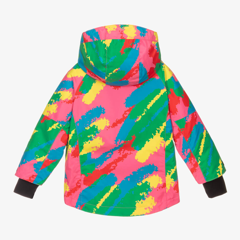 Stella McCartney Kids Girls Pink Hooded Ski Jacket Childrensalon Outlet