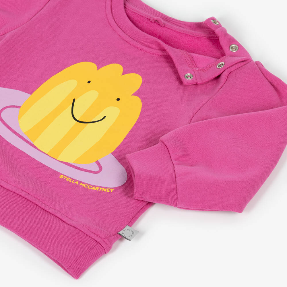 Stella McCartney Kids-Girls Pink Jelly Graphic Pullover | Childrensalon Outlet