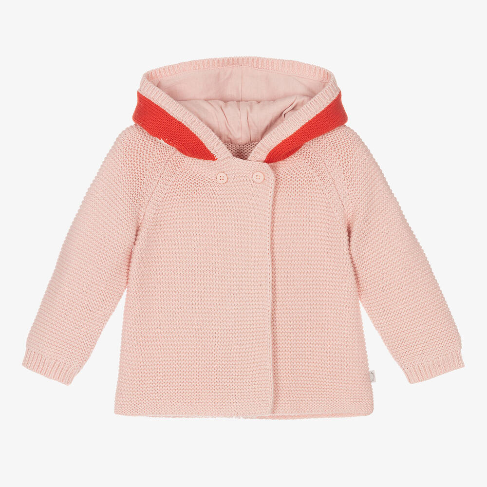 Stella McCartney Kids-Girls Pink Knitted Cardigan | Childrensalon Outlet
