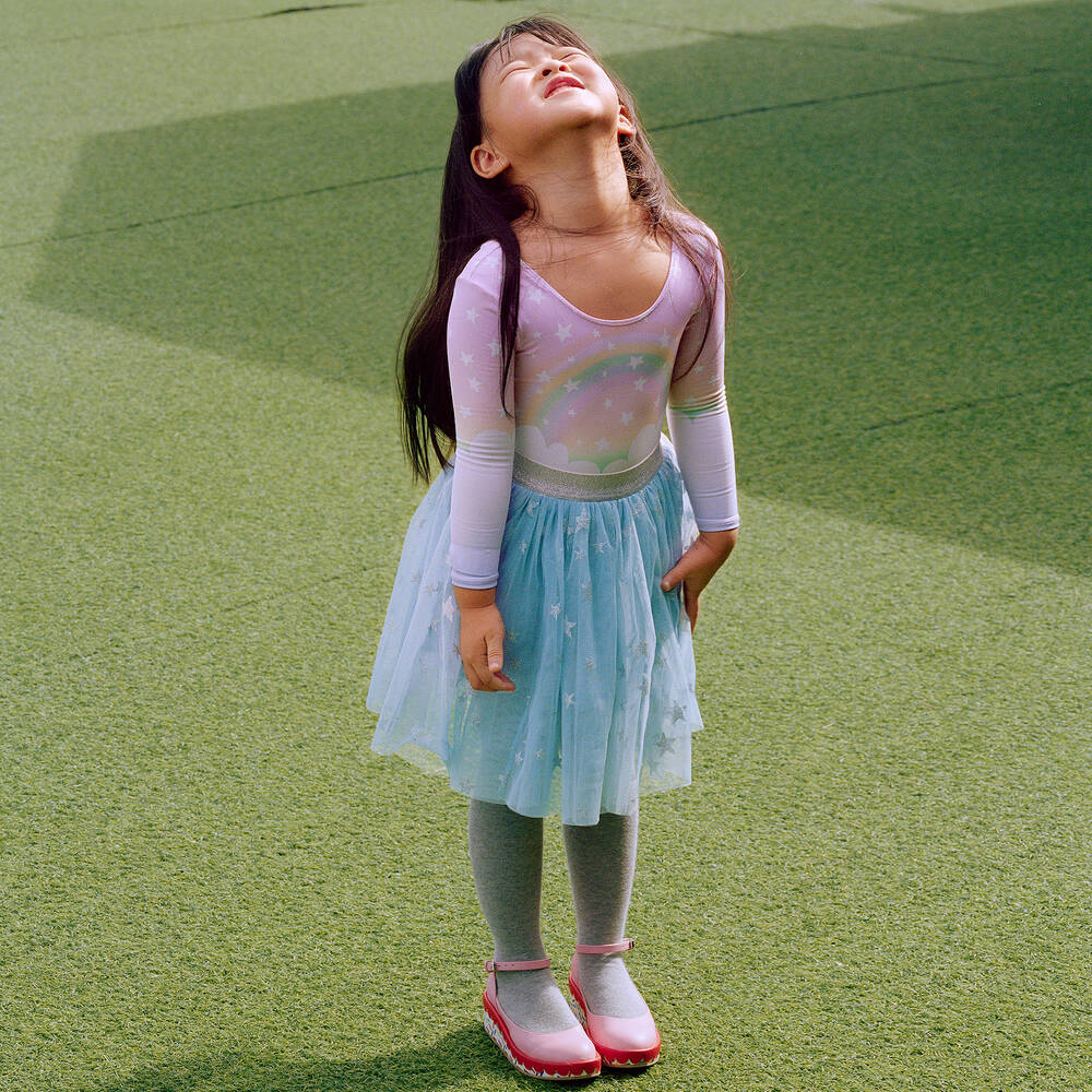 Stella McCartney Kids-Розовый гимнастический купальник для девочек | Childrensalon Outlet