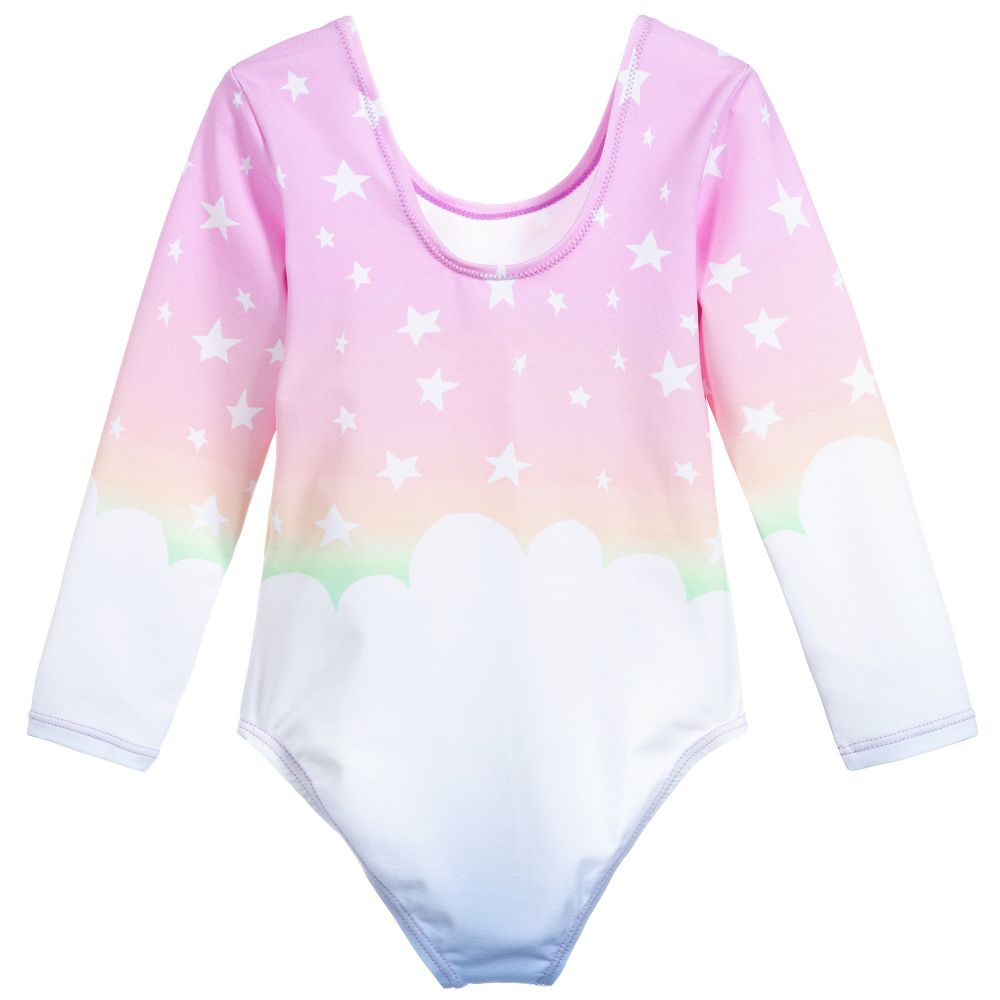 Stella McCartney Kids-Розовый гимнастический купальник для девочек | Childrensalon Outlet