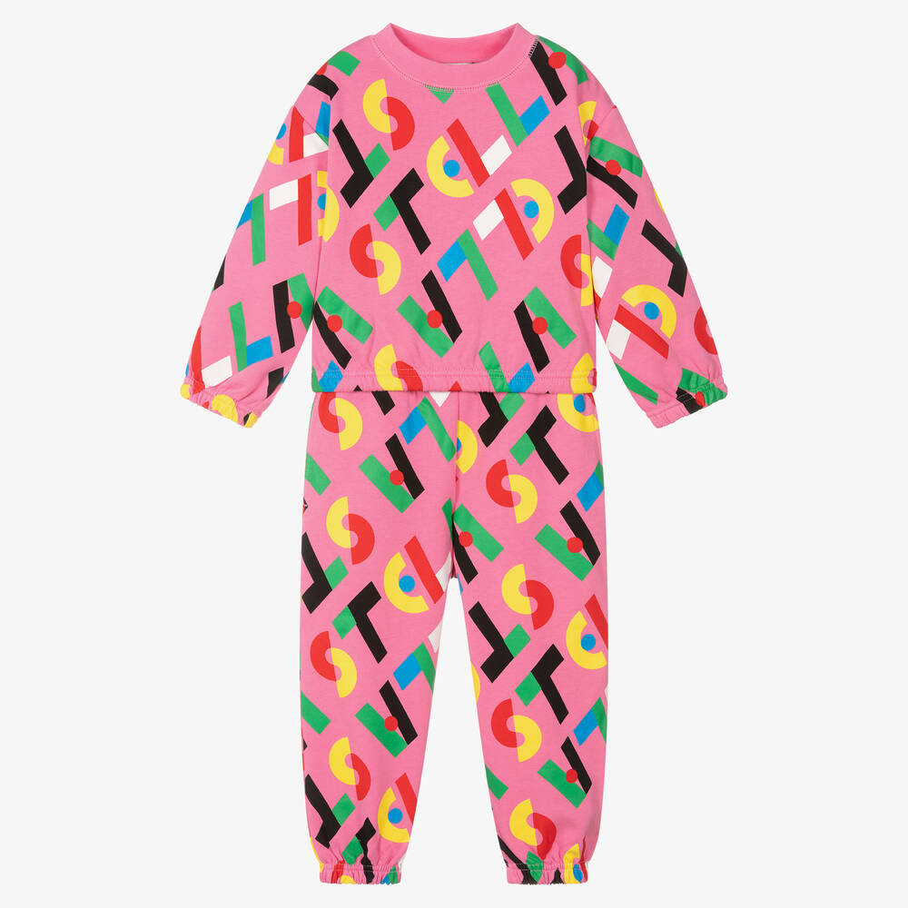 Stella McCartney Kids - Rosa Trainingsanzug für Mädchen | Childrensalon