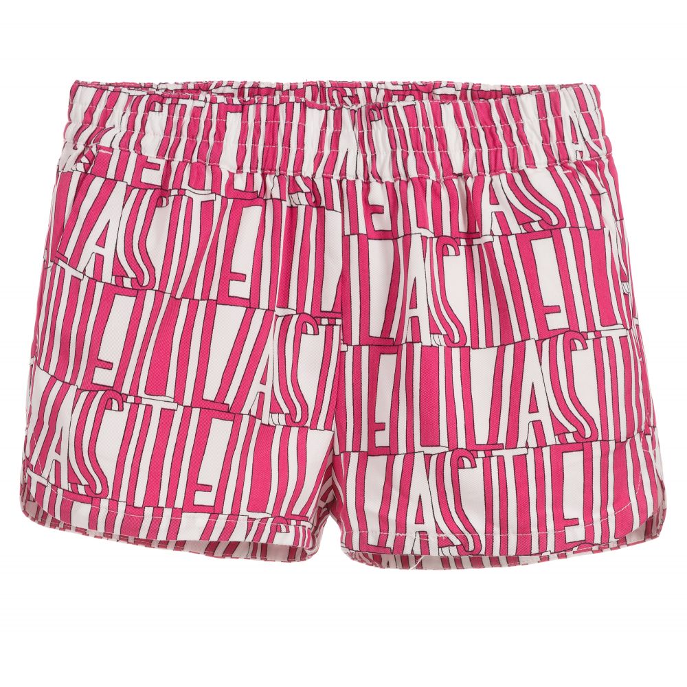 Stella McCartney Kids - Girls Pink Lyocell Shorts | Childrensalon