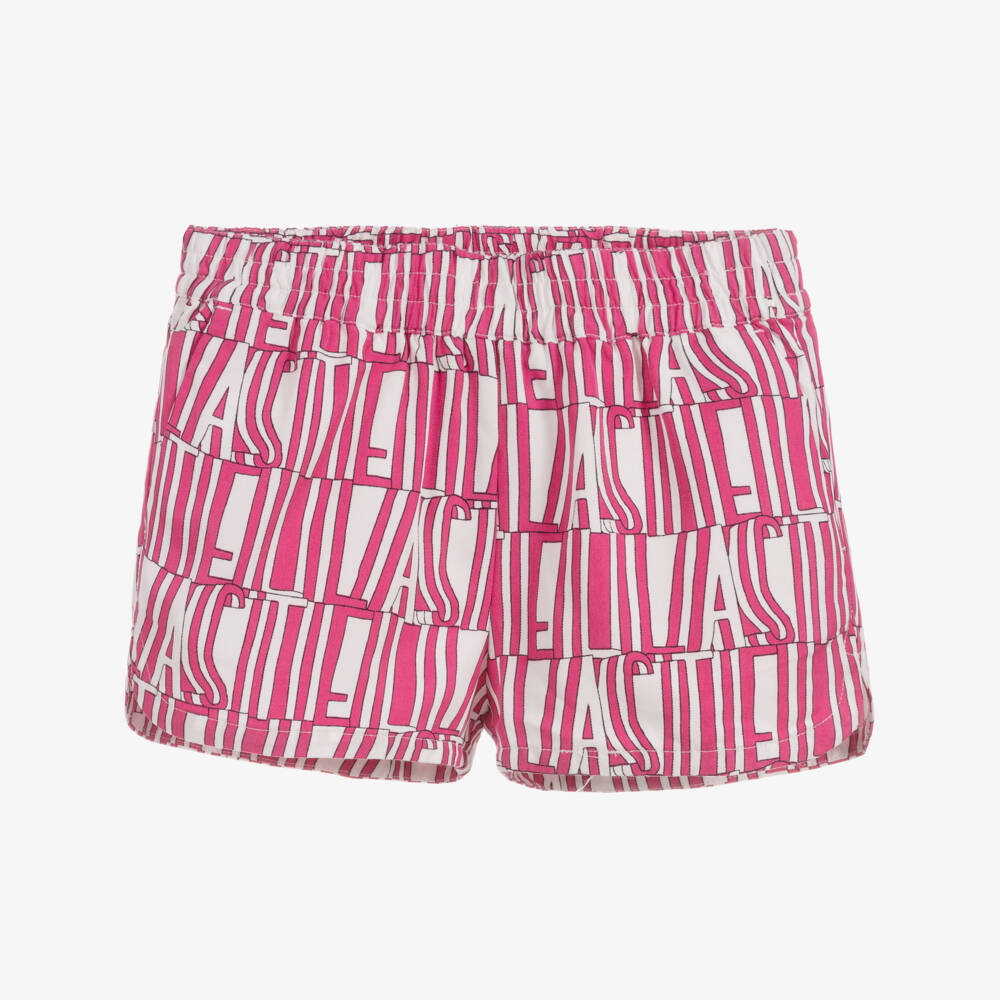 Stella McCartney Kids-Girls Pink Lyocell Shorts | Childrensalon Outlet