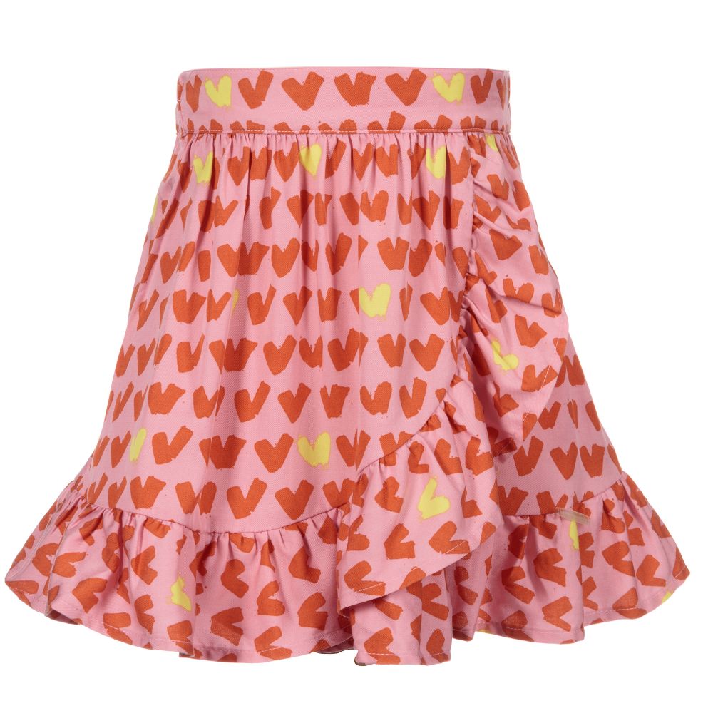 Stella McCartney Kids - Girls Pink Lyocell Skirt | Childrensalon