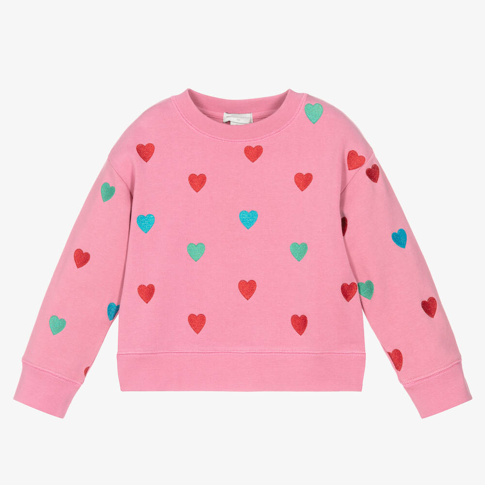 Stella McCartney Kids - Sweat rose en coton bio fille | Childrensalon