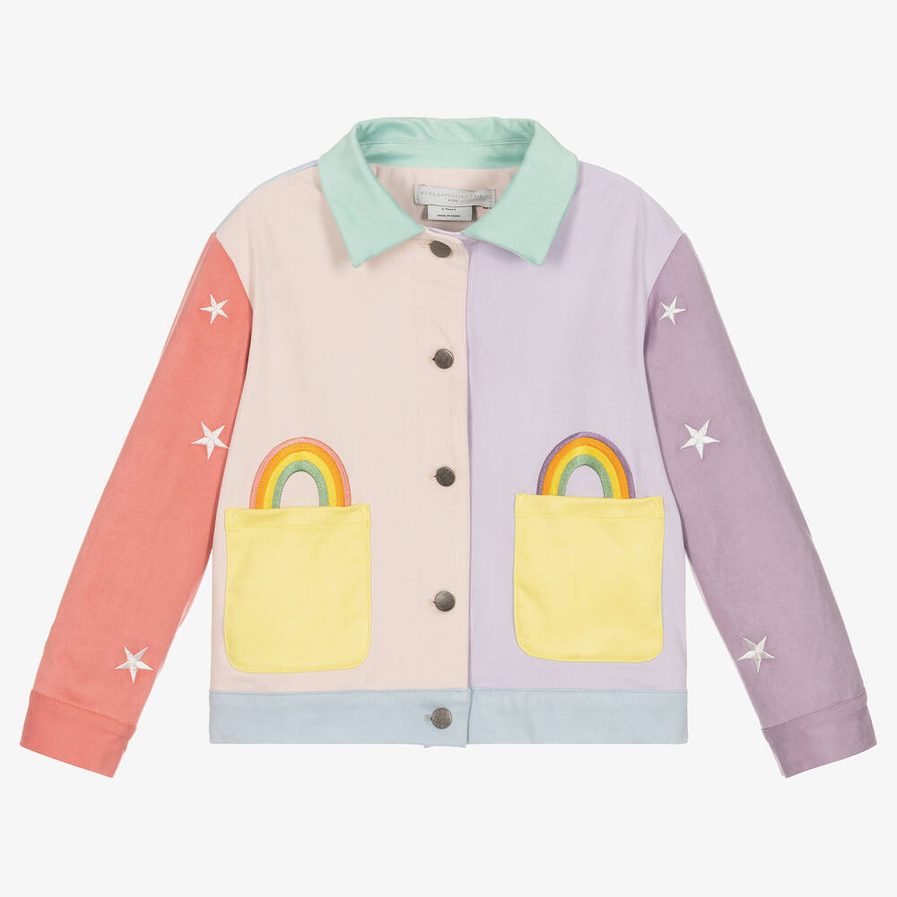 Stella McCartney Kids - Розово-фиолетовая куртка с вышивкой | Childrensalon