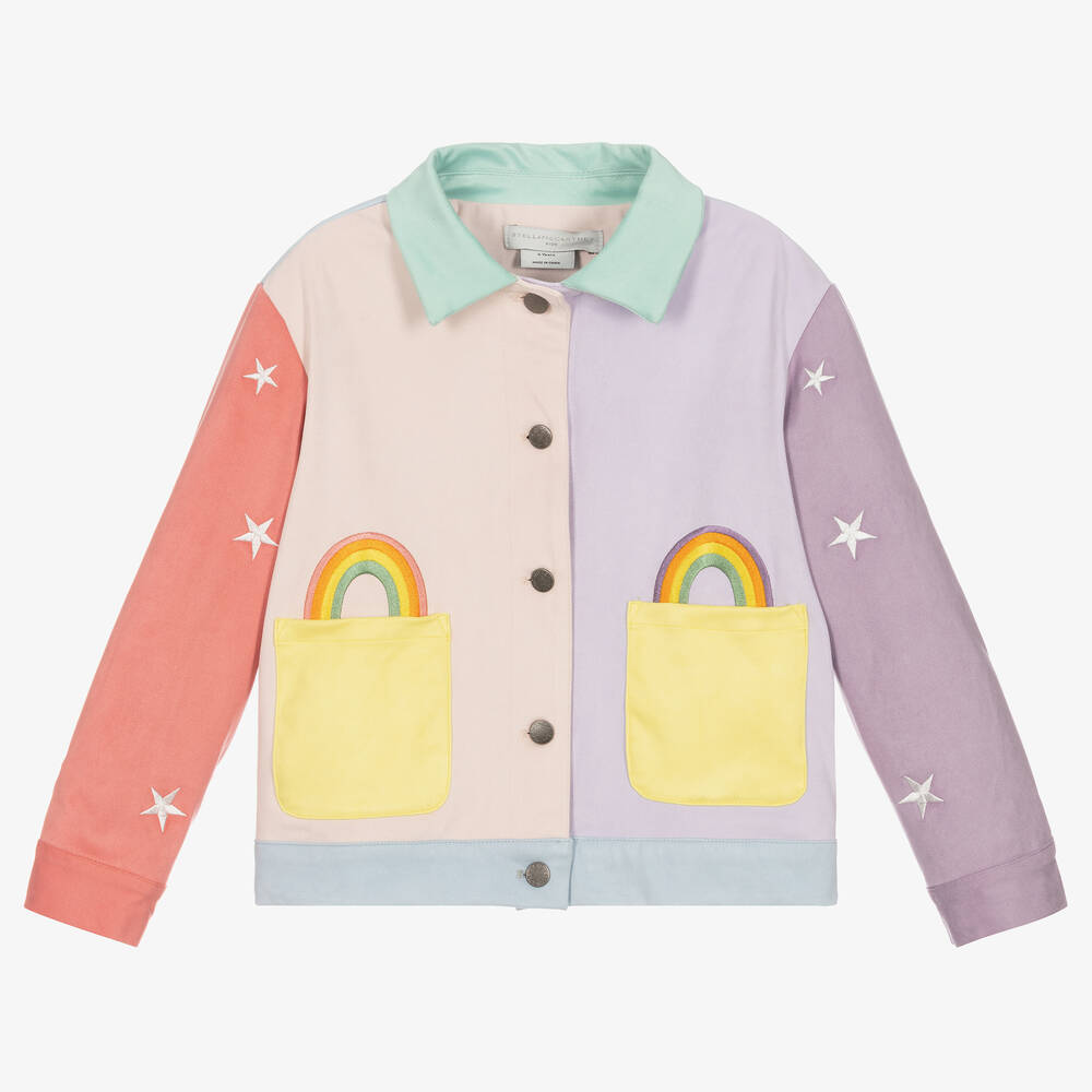 Stella McCartney Kids - Veste rose et violette brodée fille | Childrensalon