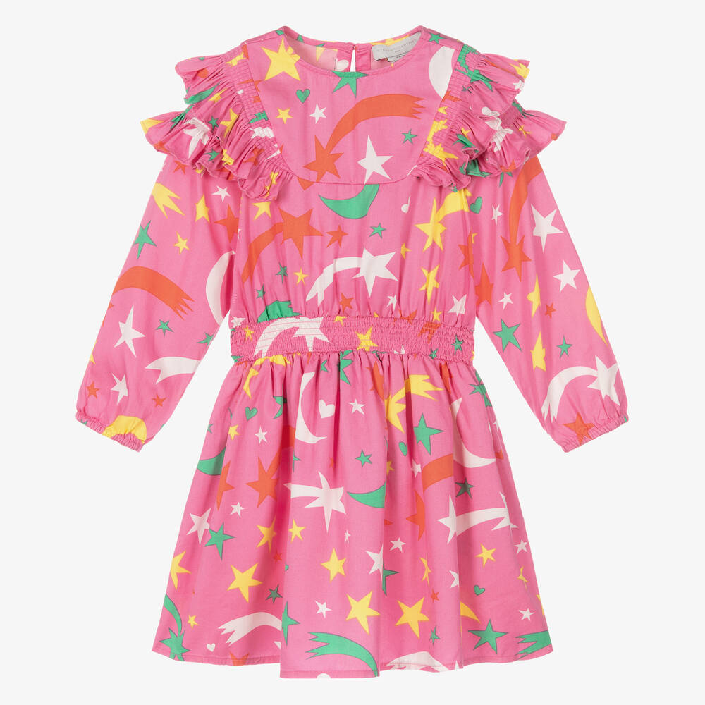 Stella McCartney Kids - Rosa Kleid mit Sternen (M) | Childrensalon