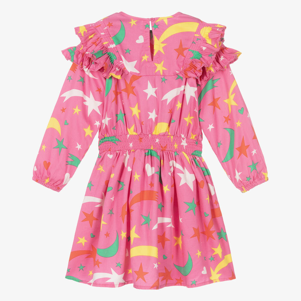 Stella McCartney Kids-Girls Pink Star Dress | Childrensalon Outlet
