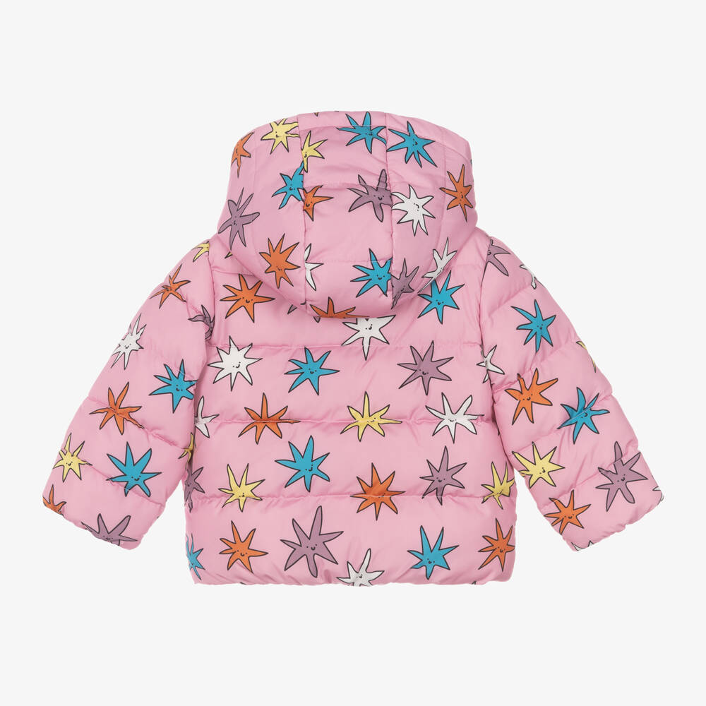 【美品 】キッズ ダウンジャケット Stella McCartney 90 お花 ガールズ コート ジャケット | パーカ ケープ | ステラ
