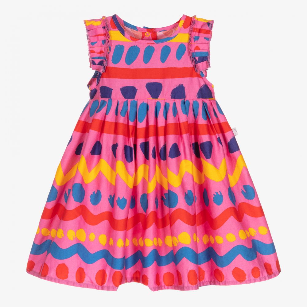 Stella McCartney Kids - Robe rose à rayures Fille | Childrensalon