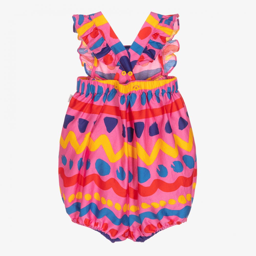 Stella McCartney Kids-Girls Pink Stripe Shortie  | Childrensalon Outlet