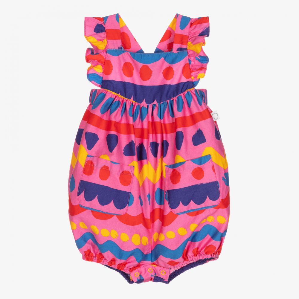Stella McCartney Kids-Girls Pink Stripe Shortie  | Childrensalon Outlet