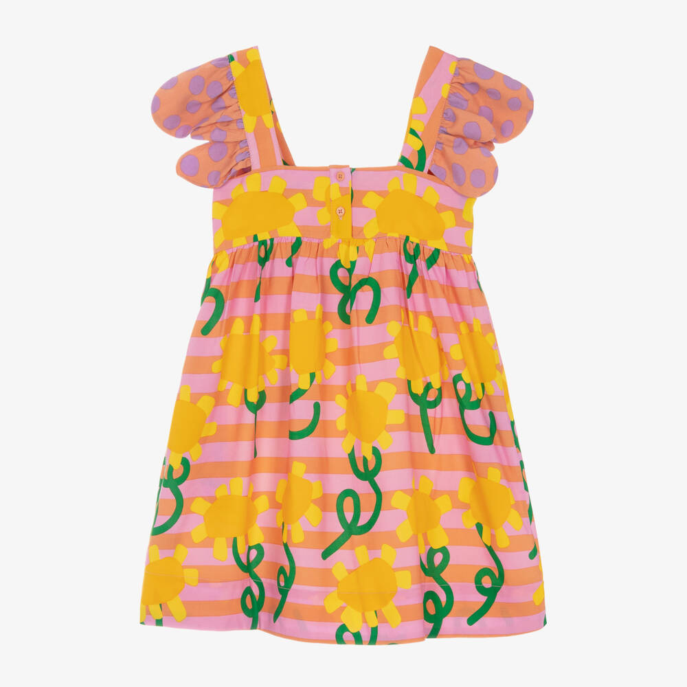 Stella McCartney Kids-Girls Pink Striped Dress | Childrensalon Outlet