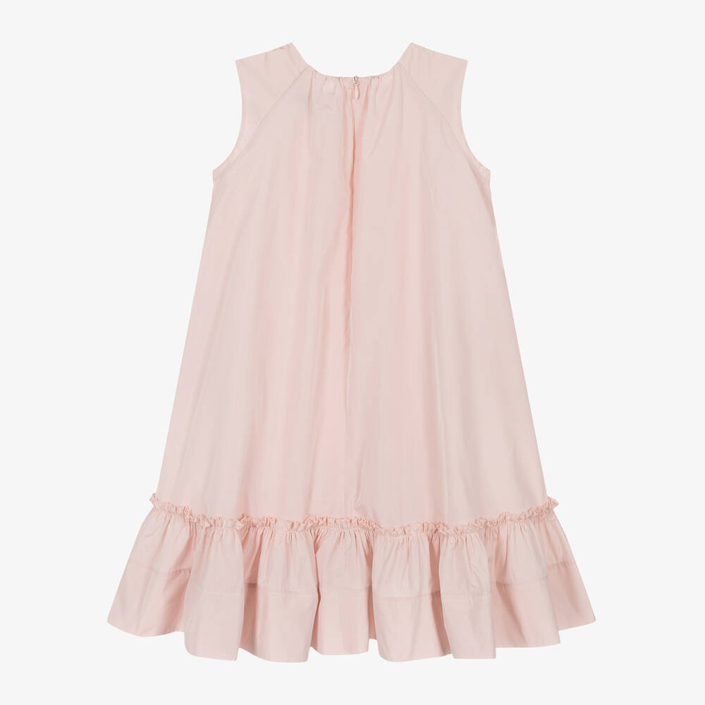 Stella McCartney Kids-Girls Pink Taffeta Dress | Childrensalon Outlet