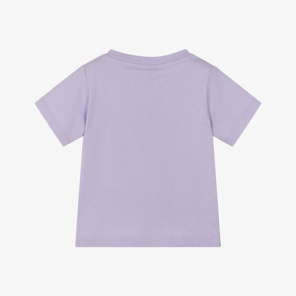 Stella McCartney Kids-Игривая лиловая футболка для девочек | Childrensalon Outlet