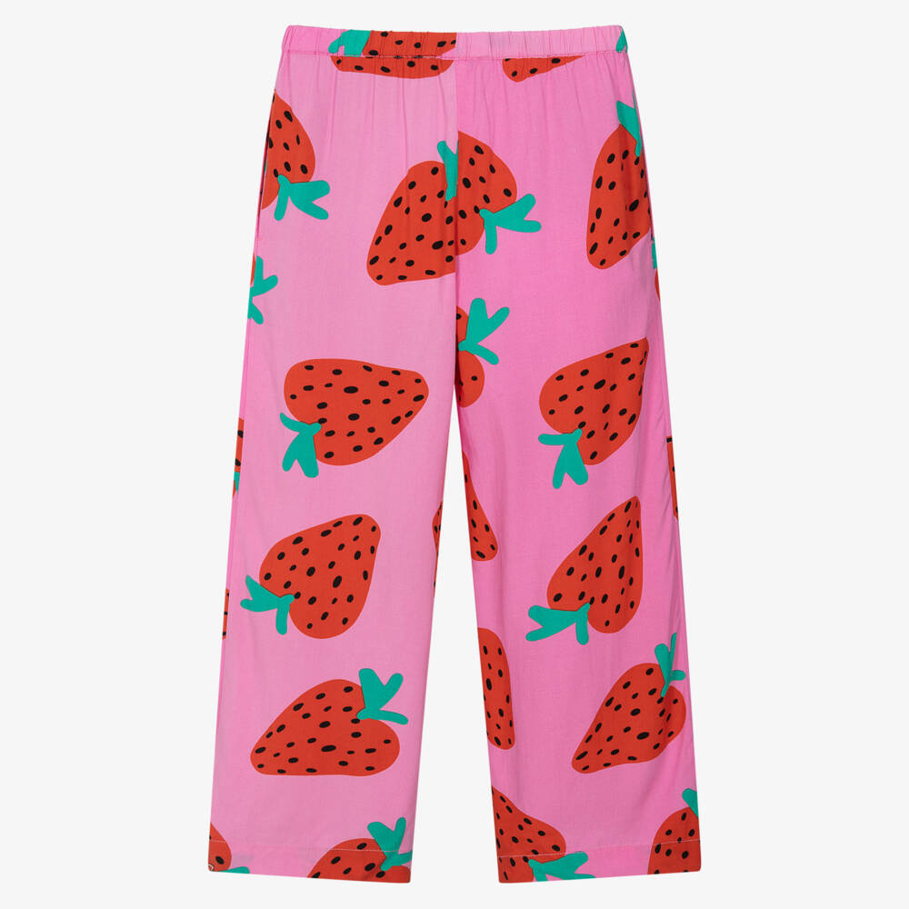 Stella McCartney Kids-Girls Playful Pink Berry Pants | Childrensalon Outlet