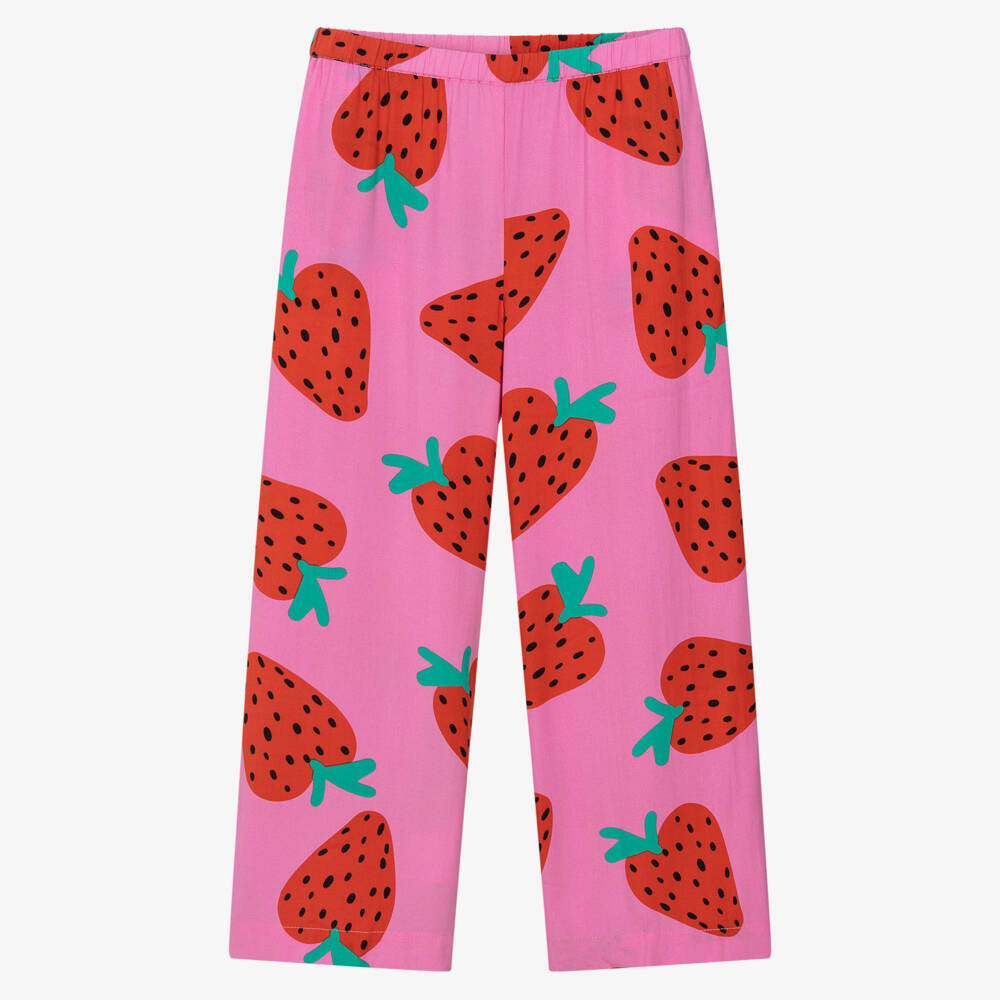 Stella McCartney Kids-Girls Playful Pink Berry Pants | Childrensalon Outlet