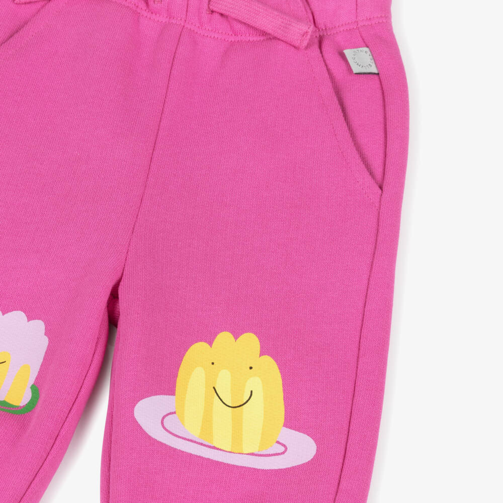 Stella McCartney Kids-Girls Playful Pink Jelly Joggers | Childrensalon Outlet
