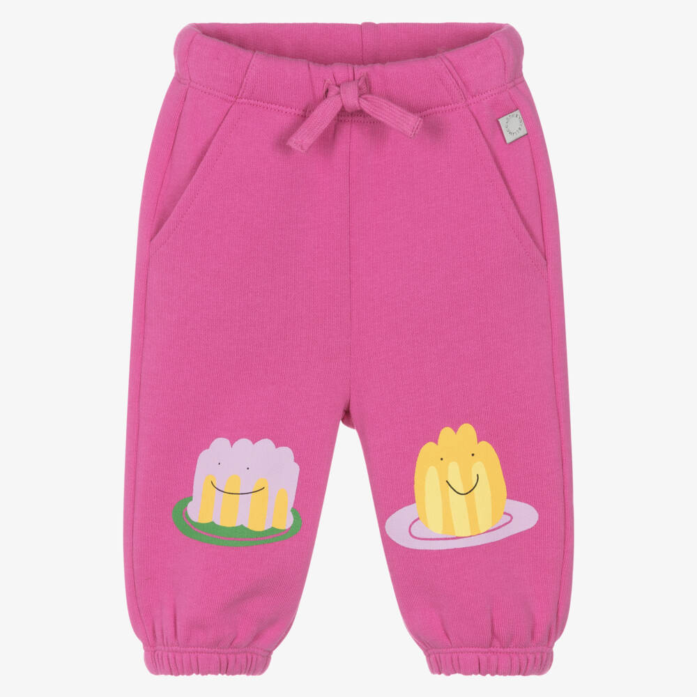 Stella McCartney Kids-Girls Playful Pink Jelly Joggers | Childrensalon Outlet