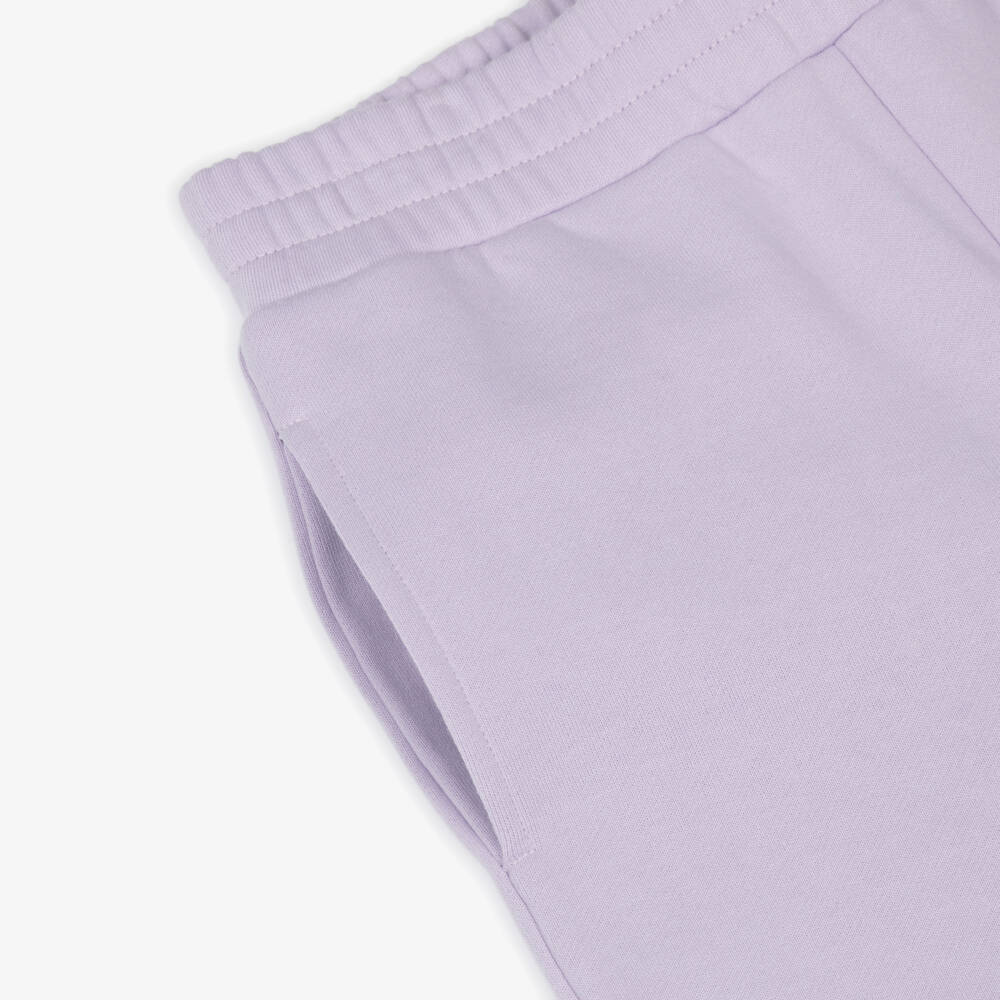 Stella McCartney Kids-Girls Purple Cotton Flower Pocket Joggers | Childrensalon Outlet