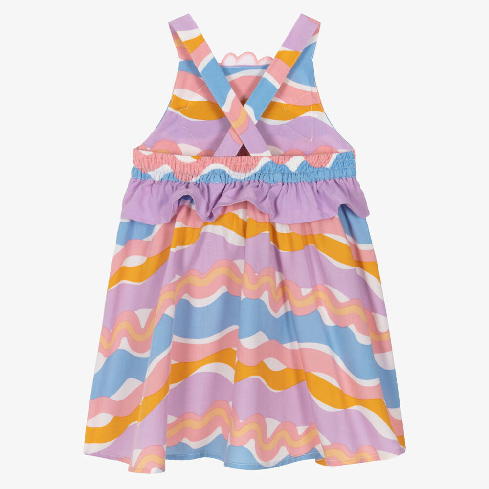 Stella McCartney Kids-Girls Purple & Orange Fish Appliqué Sun Dress | Childrensalon Outlet