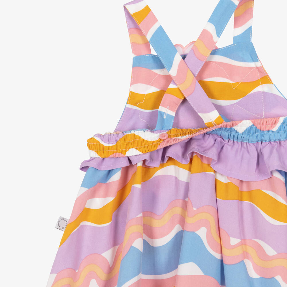 Stella McCartney Kids-Girls Purple & Orange Fish Appliqué Sun Dress | Childrensalon Outlet