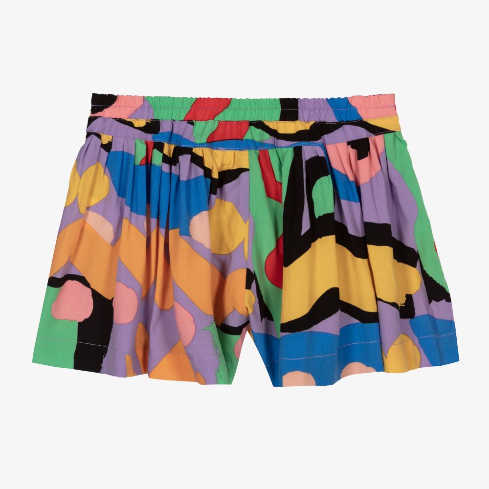 Stella McCartney Kids-Girls Purple Viscose Shorts | Childrensalon Outlet