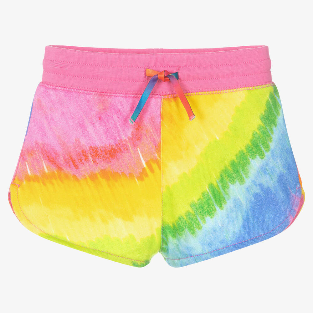 Stella McCartney Kids - Girls Rainbow Cotton Shorts | Childrensalon