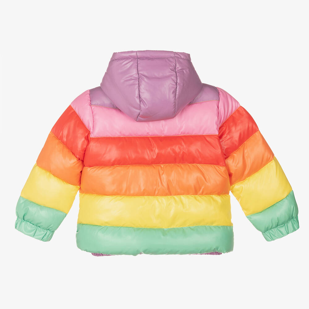 Stella McCartney Kids Girls Rainbow Puffer Jacket Childrensalon Outlet