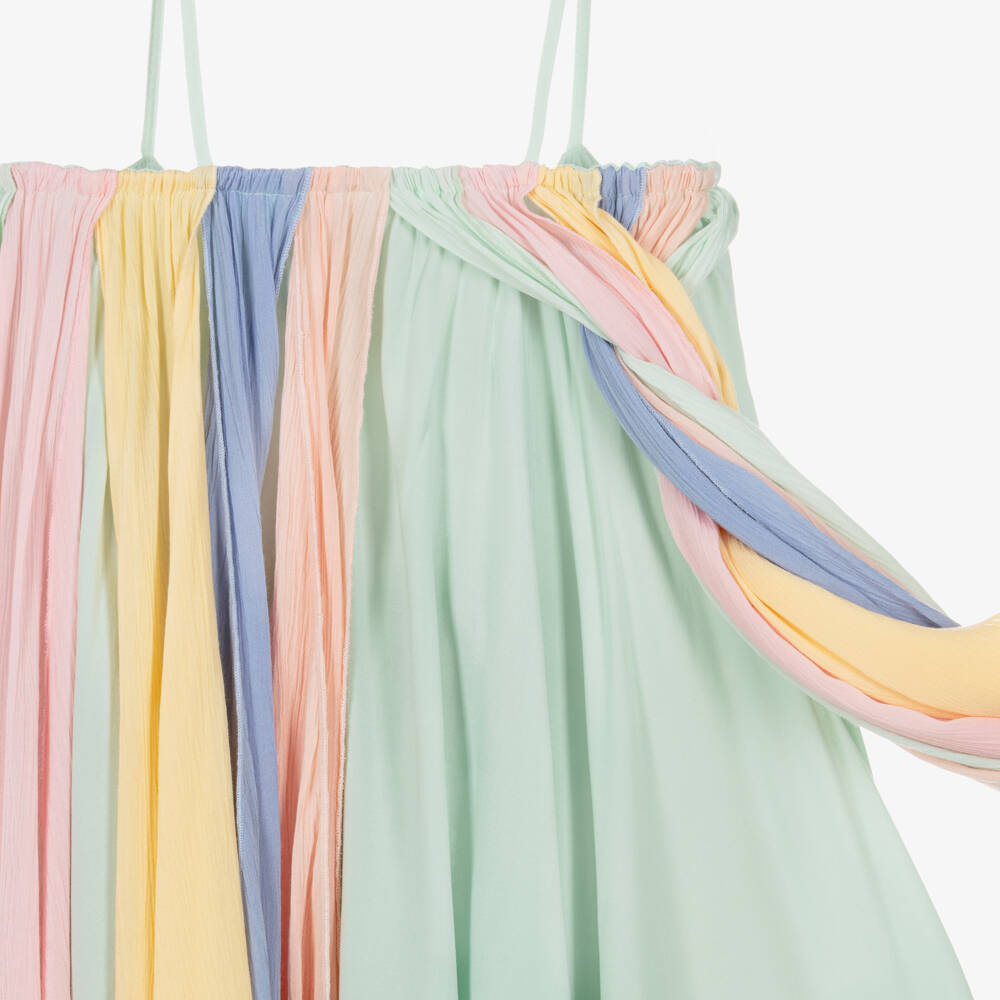 Stella McCartney Kids-Girls Rainbow Strappy Dress | Childrensalon Outlet