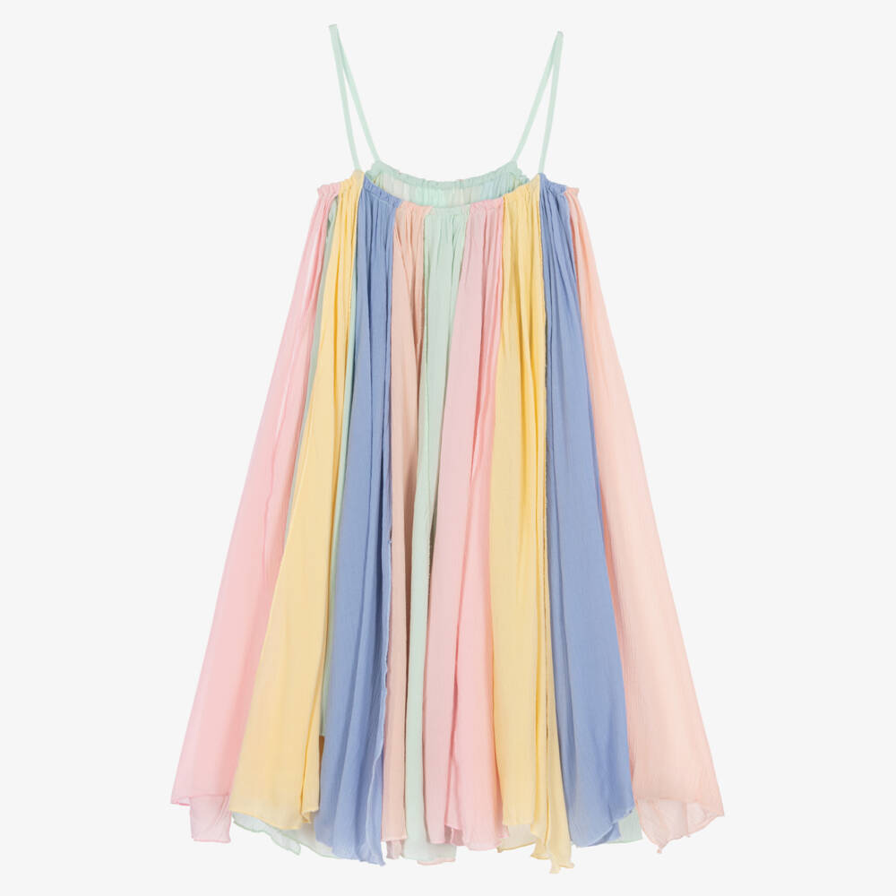 Stella McCartney Kids-Girls Rainbow Strappy Dress | Childrensalon Outlet