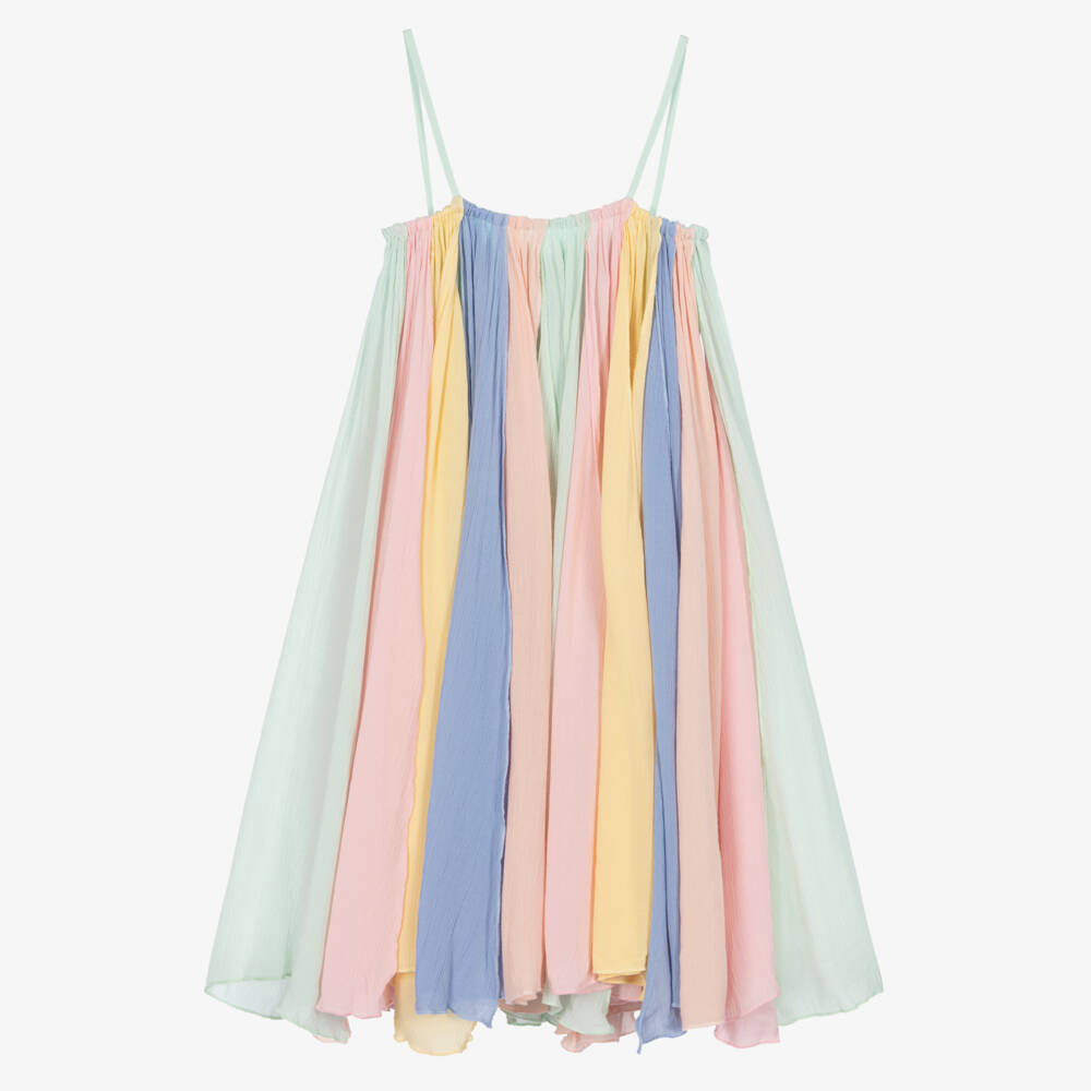 Stella McCartney Kids-Girls Rainbow Strappy Dress | Childrensalon Outlet