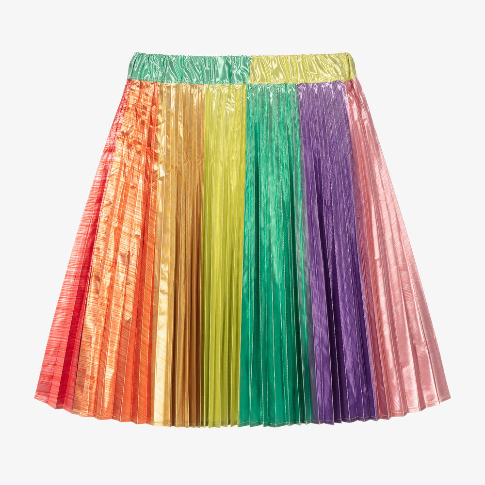 Stella McCartney Kids - Girls Rainbow Taffeta Skirt | Childrensalon