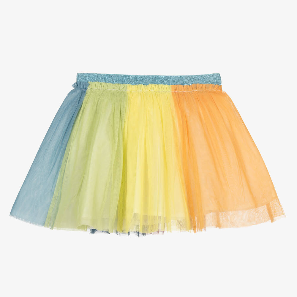 Stella McCartney Kids - Girls Rainbow Tulle Skirt | Childrensalon
