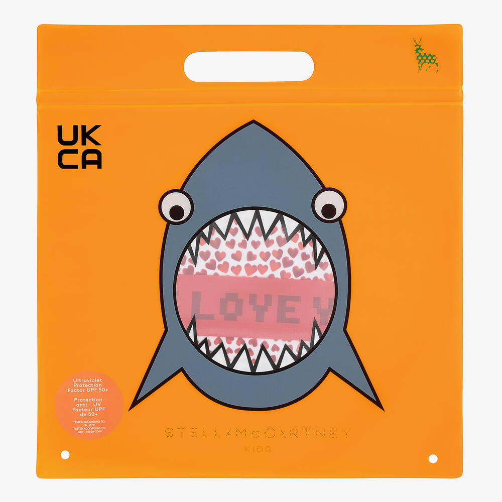 Stella McCartney Kids-Girls Red Heart Print Bikini (UPF50+) | Childrensalon Outlet