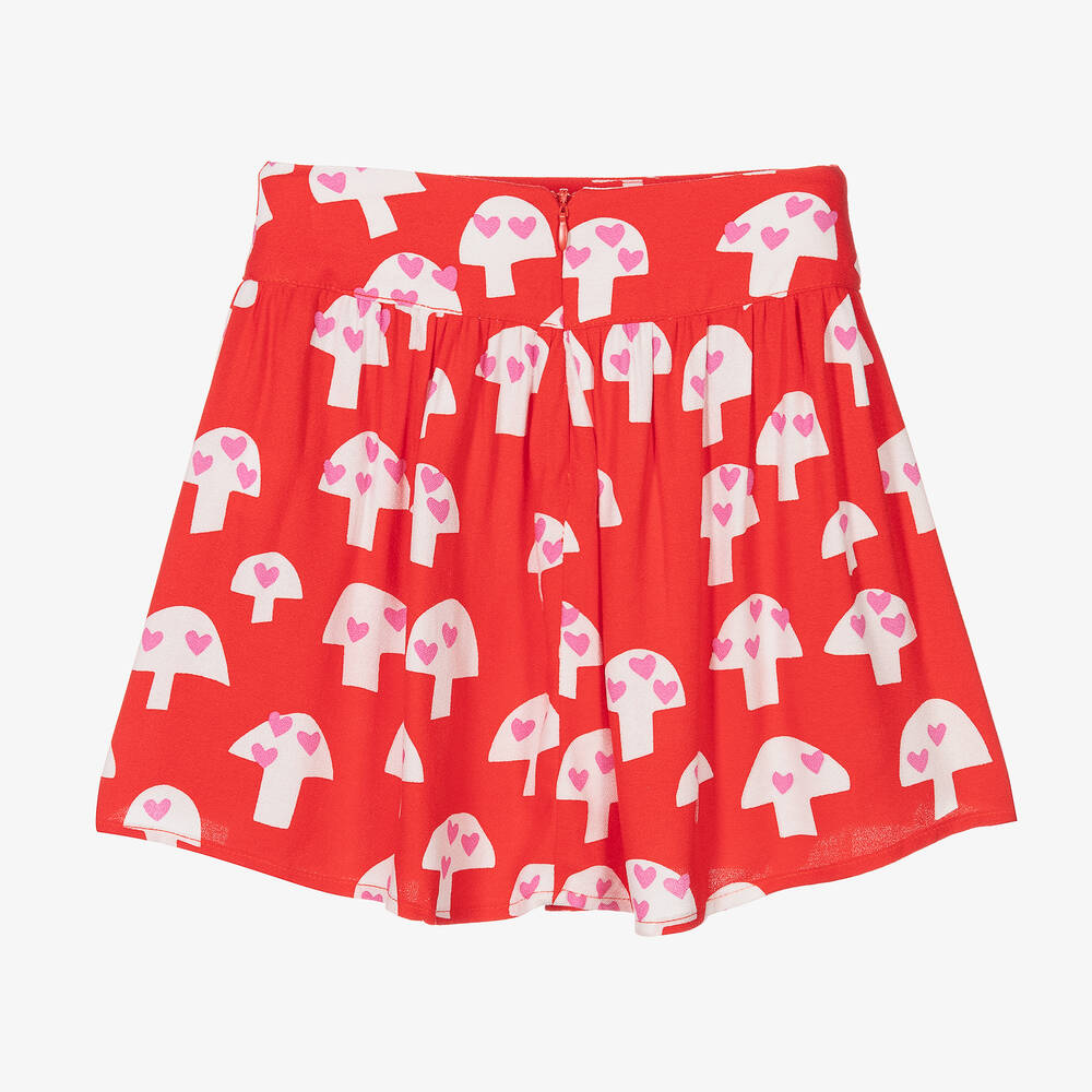 Stella McCartney Kids-Girls Red Mushroom Skirt | Childrensalon Outlet