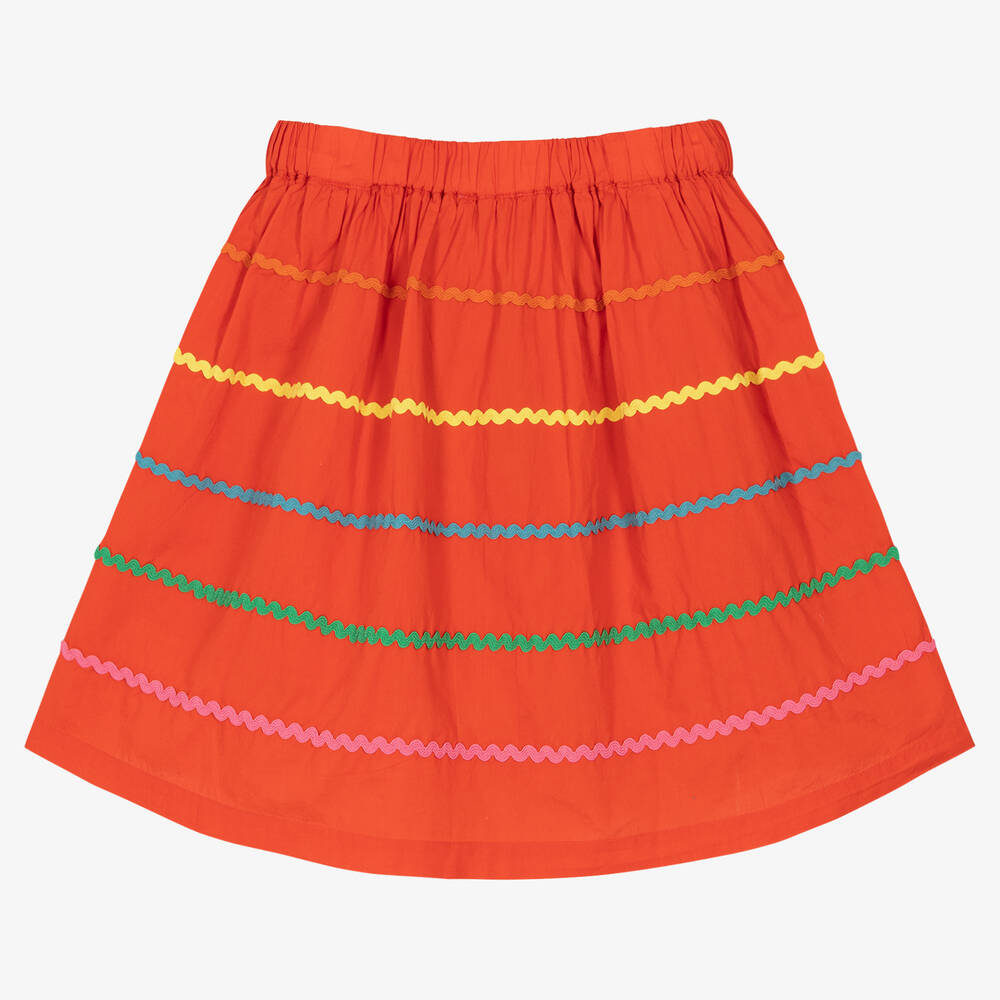 Stella McCartney Kids - Girls Red Organic Cotton Parrot