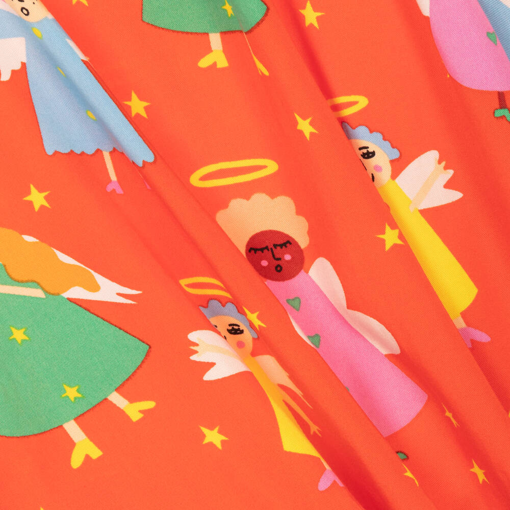 Stella McCartney Kids-Girls Red Tencel Dress | Childrensalon Outlet