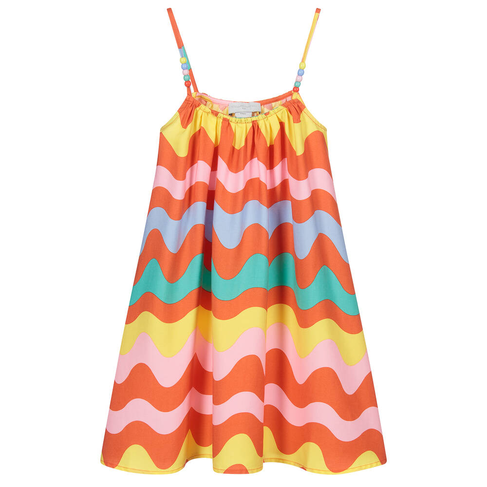 Stella McCartney Kids - Girls Red Zigzag Dress | Childrensalon