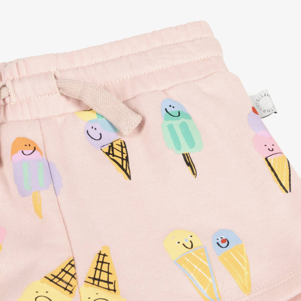 Stella McCartney Kids-Girls Rosy Cotton Jersey Bottoms | Childrensalon Outlet