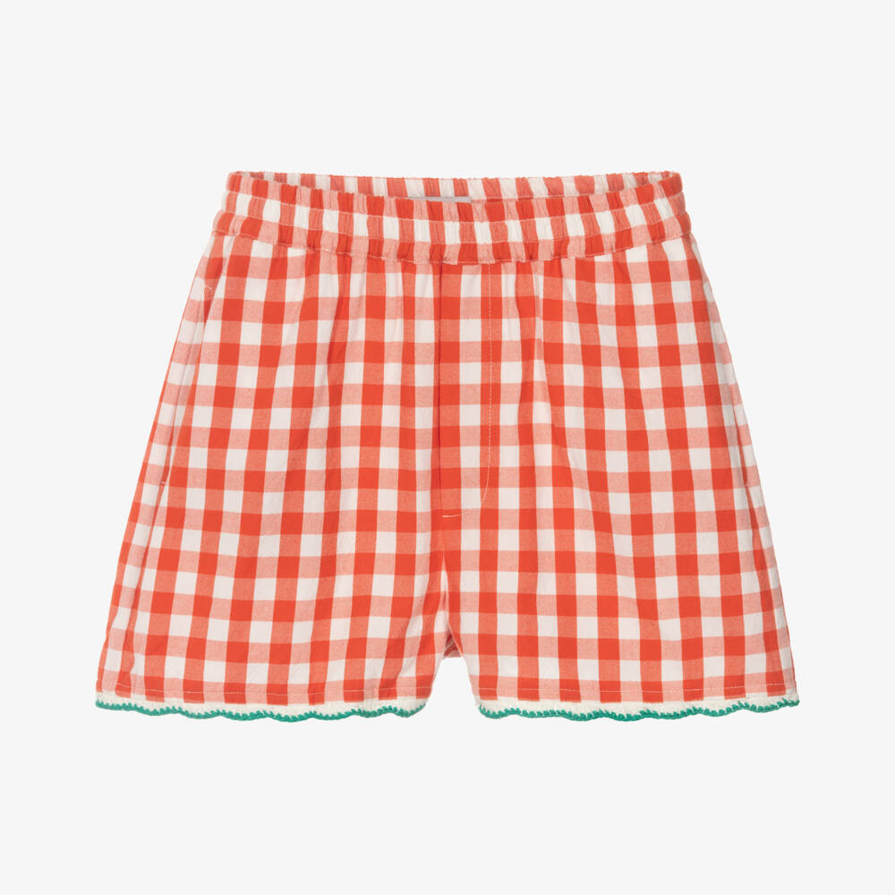 Stella McCartney Kids-Шорты из хлопка в клетку для девочек | Childrensalon Outlet