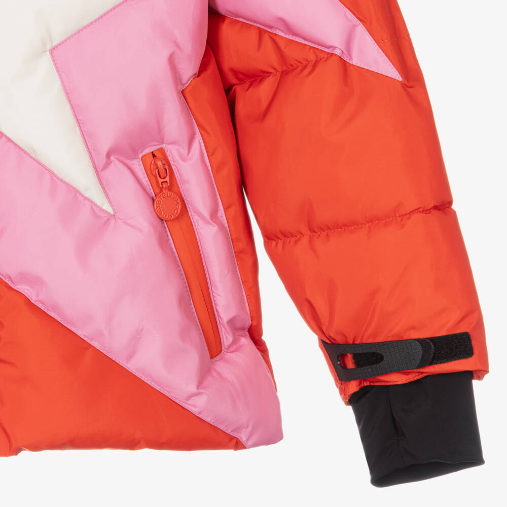 Stella McCartney Kids Ski Wear Capsule-Girls Scarlet Star Quilted Ski Coat | Childrensalon Outlet