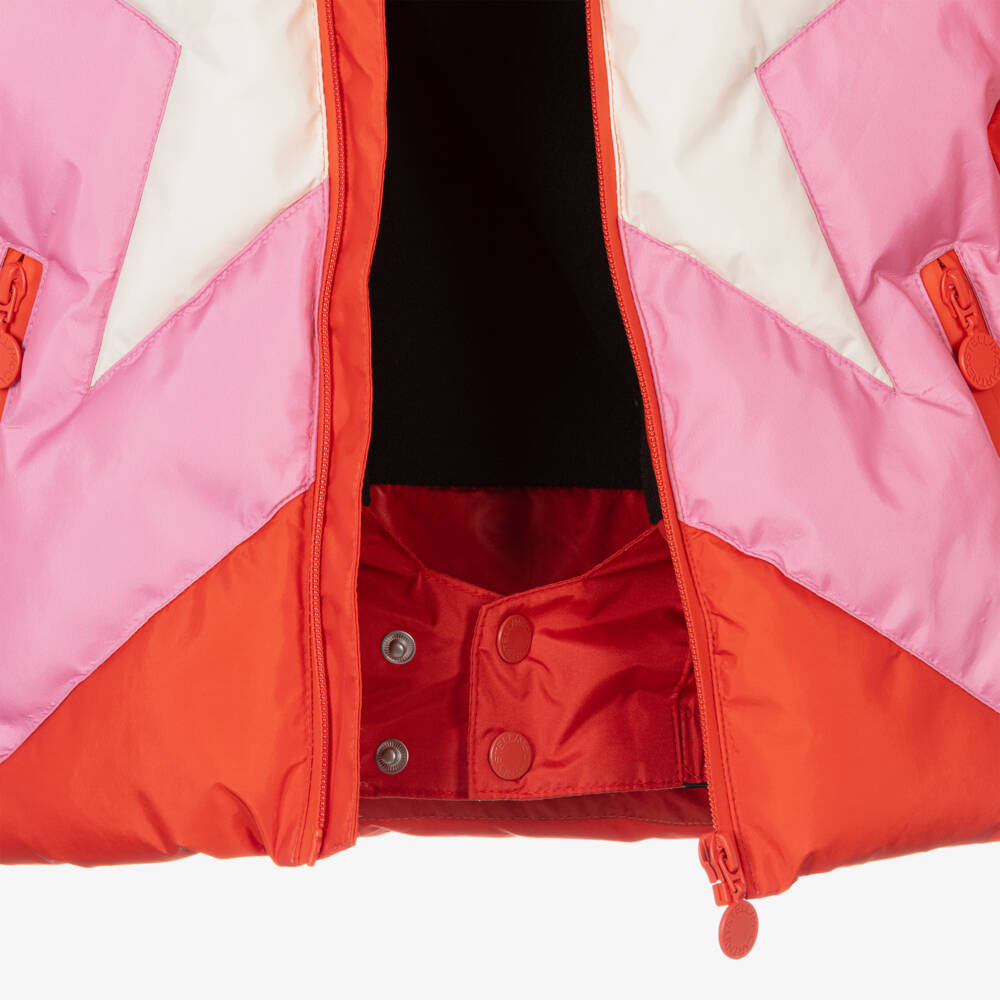Stella McCartney Kids Ski Wear Capsule-Girls Scarlet Star Quilted Ski Coat | Childrensalon Outlet