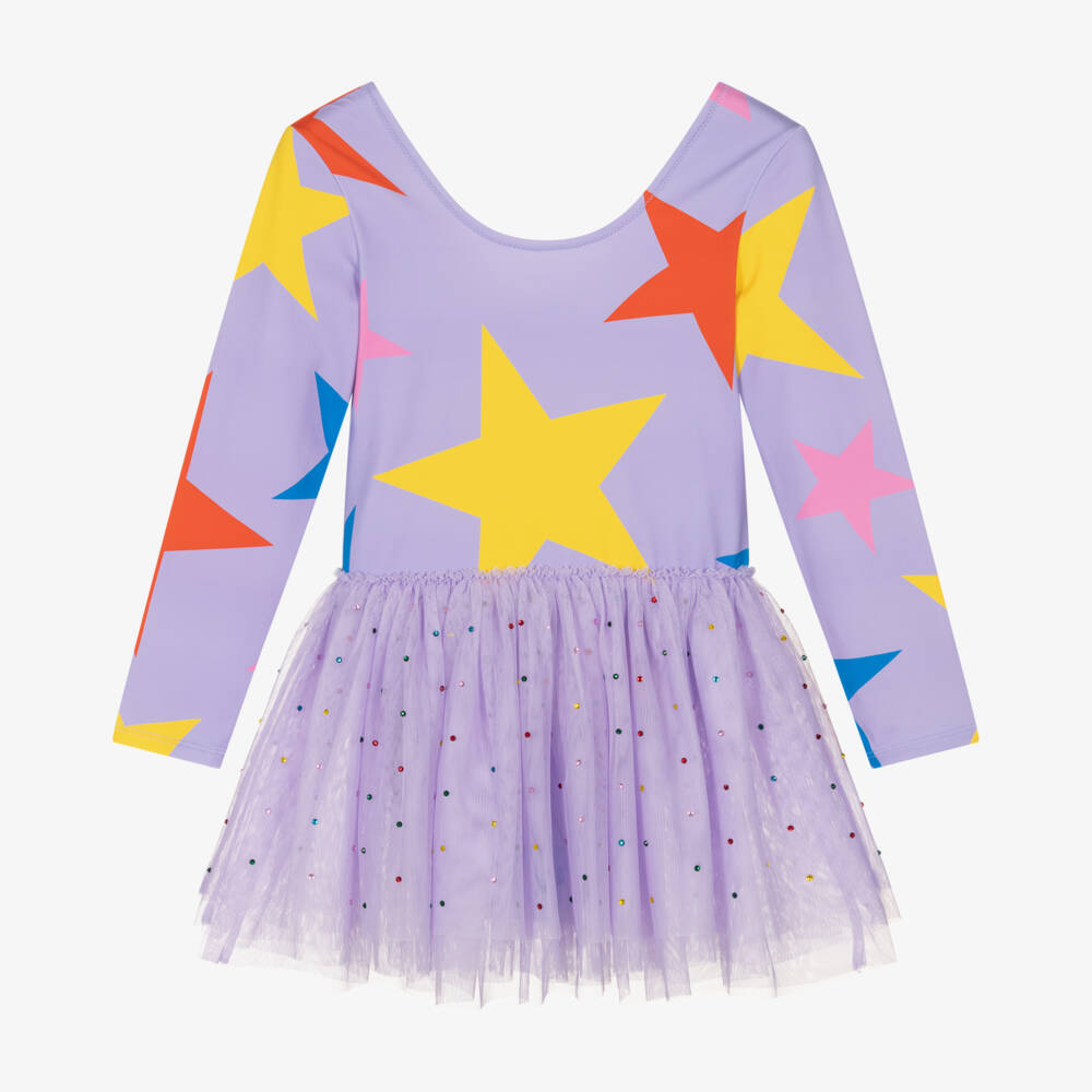 Stella McCartney Kids-فستان تول بناتي متلألئ بنجوم | Childrensalon Outlet